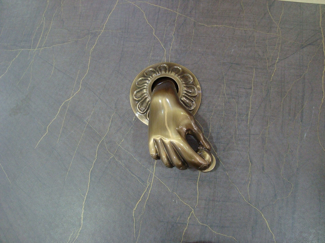 Hand Door Knocker Antique Heavy / door accessories Etsy
