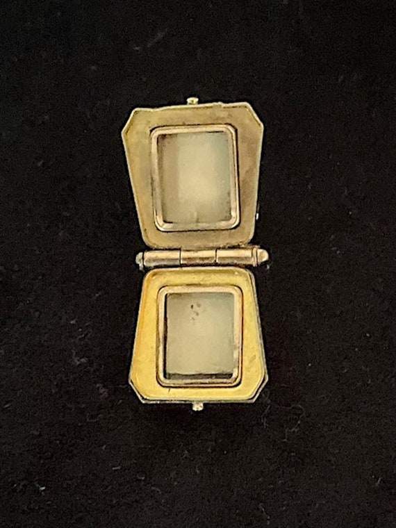 vintage Rolled Gold- Gold Filled Watch Fob Locket - image 3