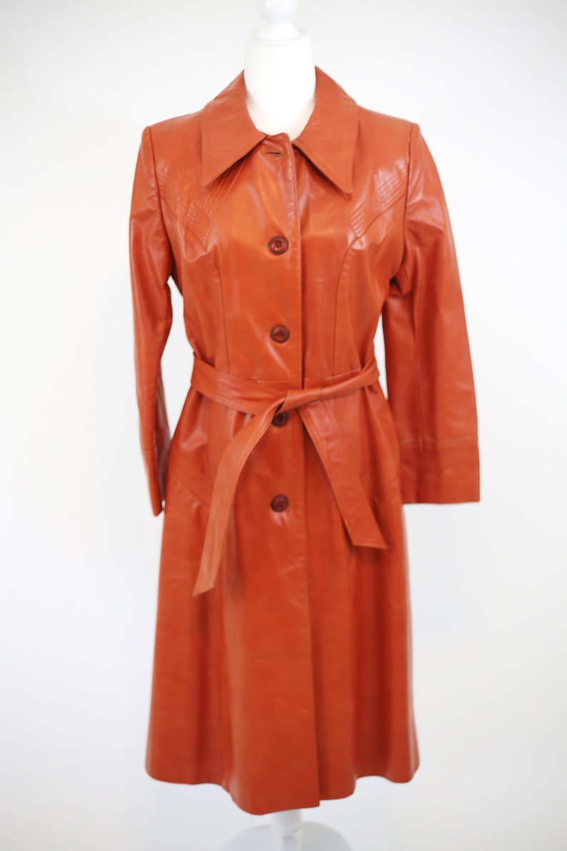 burnt orange bubble coat