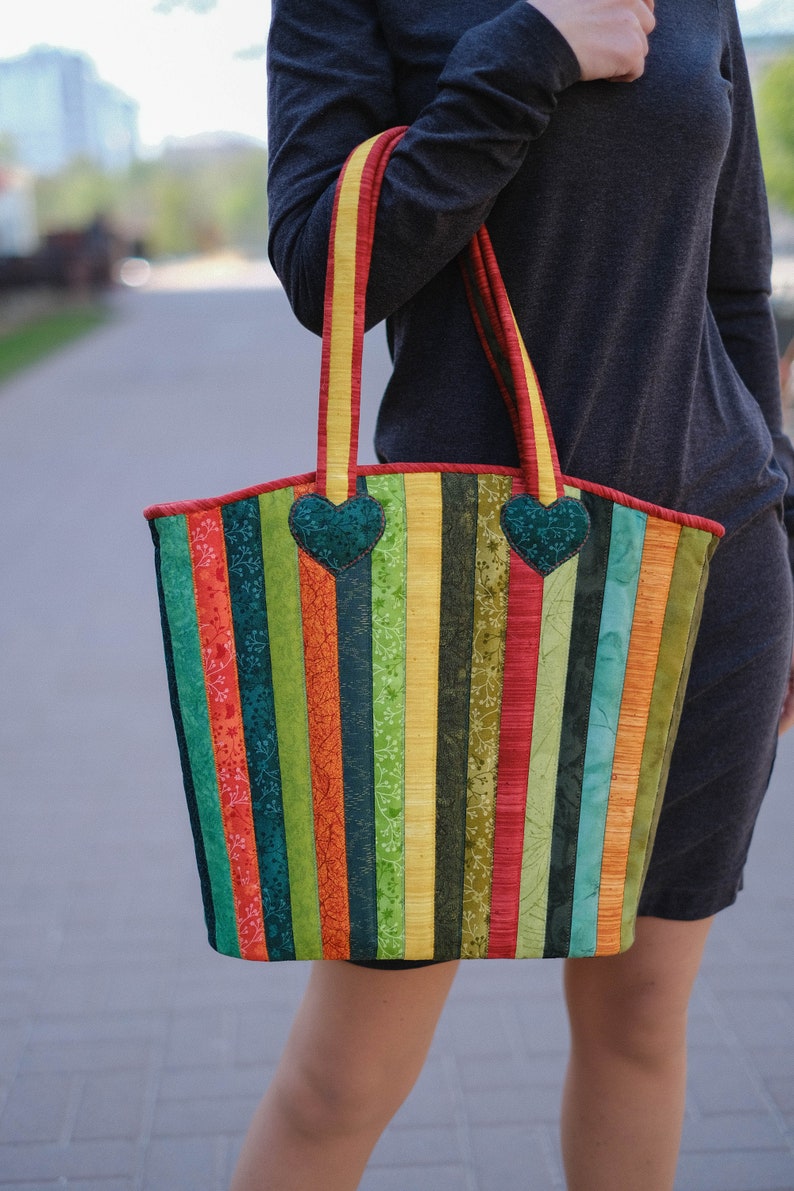 Bogemian Bag with Flowers Pattern Cotton Bag Shoulder Bag for Special Occasion Art bag image 2