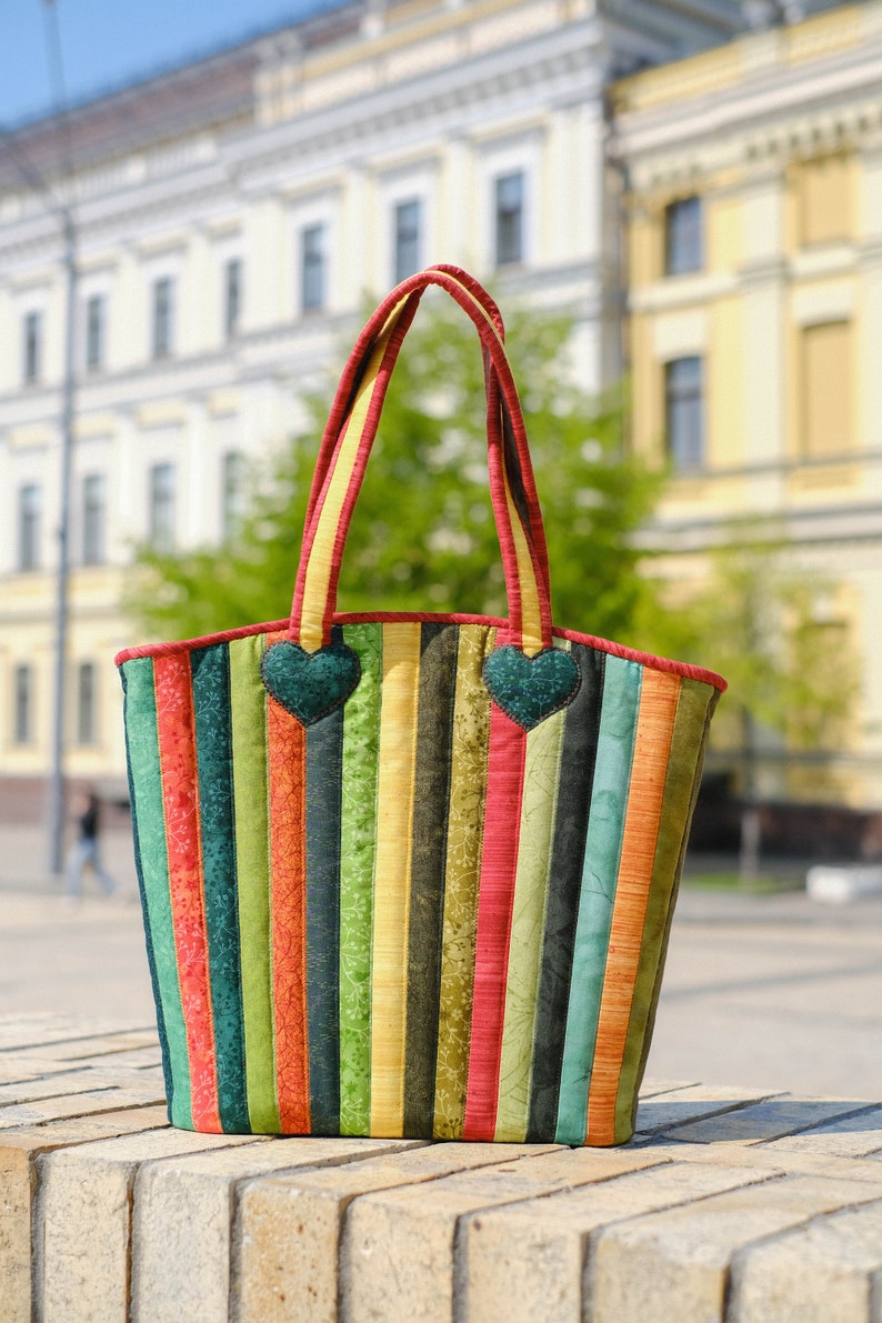 Bogemian Bag with Flowers Pattern Cotton Bag Shoulder Bag for Special Occasion Art bag image 5