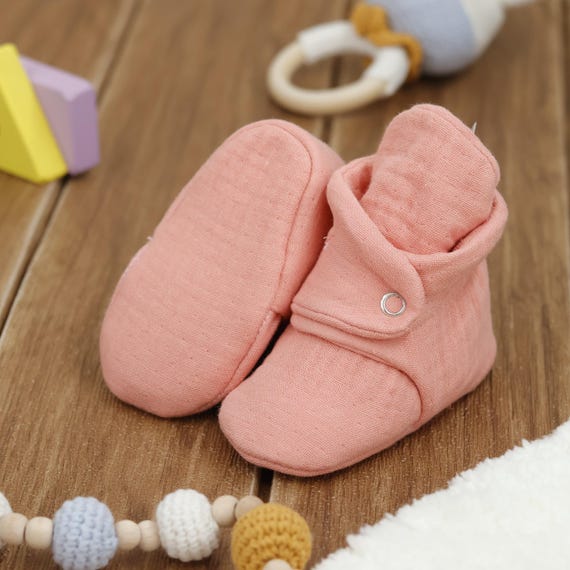 dusty rose booties