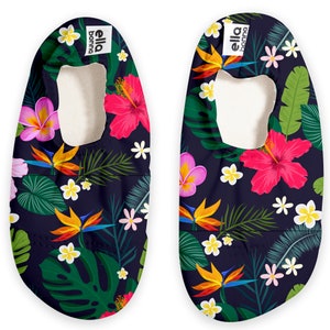 Flowers Baby Water Shoes, Floral Toddler Swimming Shoes, Non Slip Aqua Sports Shoes, Pool, Beach Slippers for Boys and Girls Summer Gift