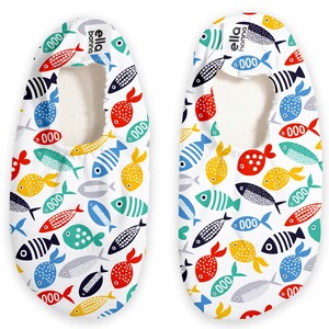 Colorful Fish Baby Water Shoes, Toddler Swimming Shoes, Non Slip Aqua Sports Shoes, Pool, Beach Slippers for Boys and Girls Summer Gift