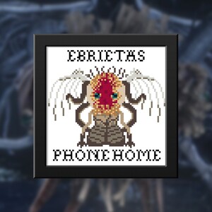 Bloodborne Ebrietas Cross Stitch Pattern PDF Download