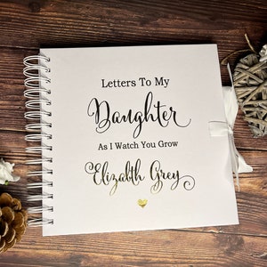 Cartas personalizadas a mi hija, diario de recuerdo, álbum de recortes, cuaderno, álbum, regalo