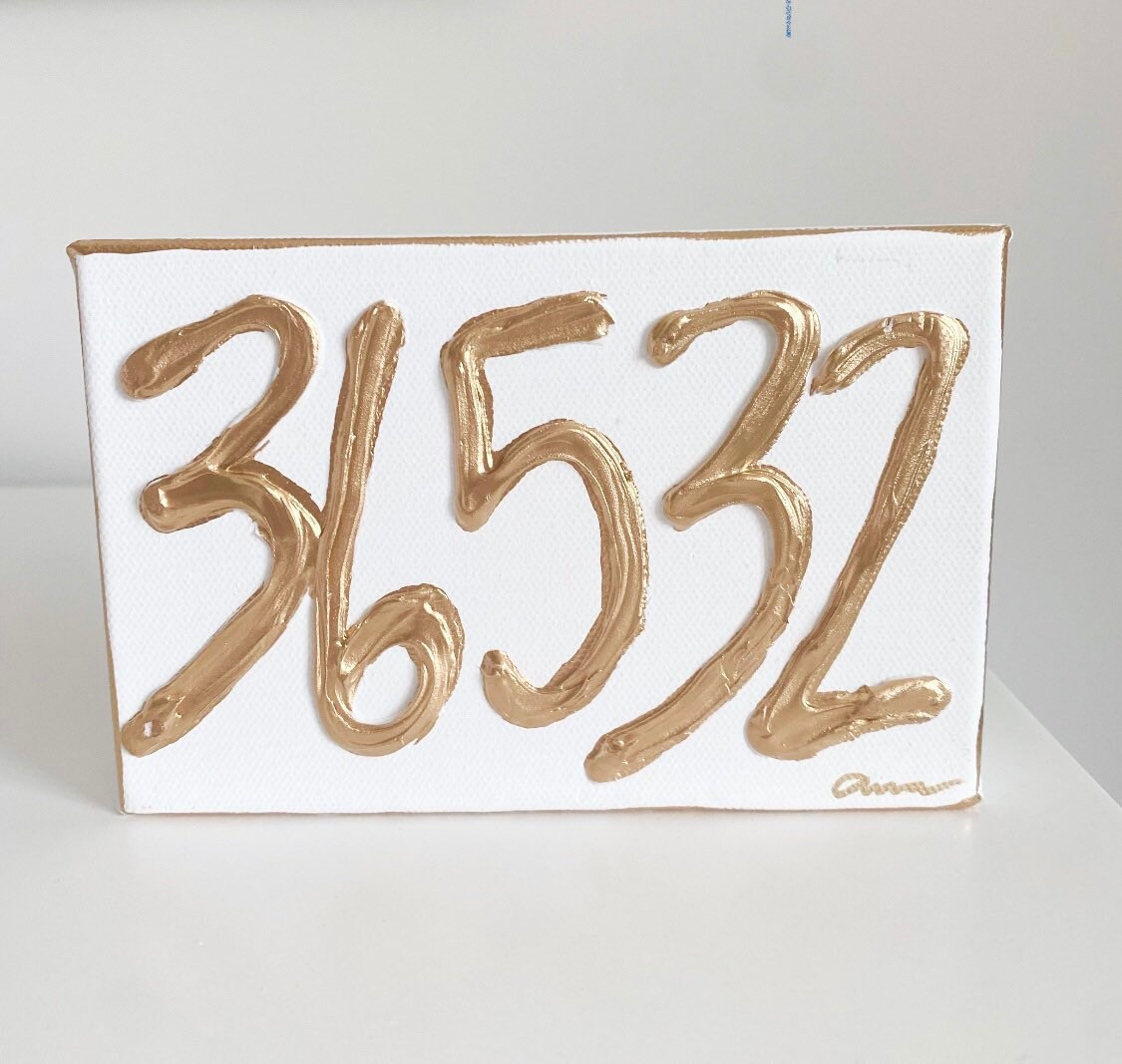 Custom Personalized Zip Code Canvas House Warming Gift New Homeowner