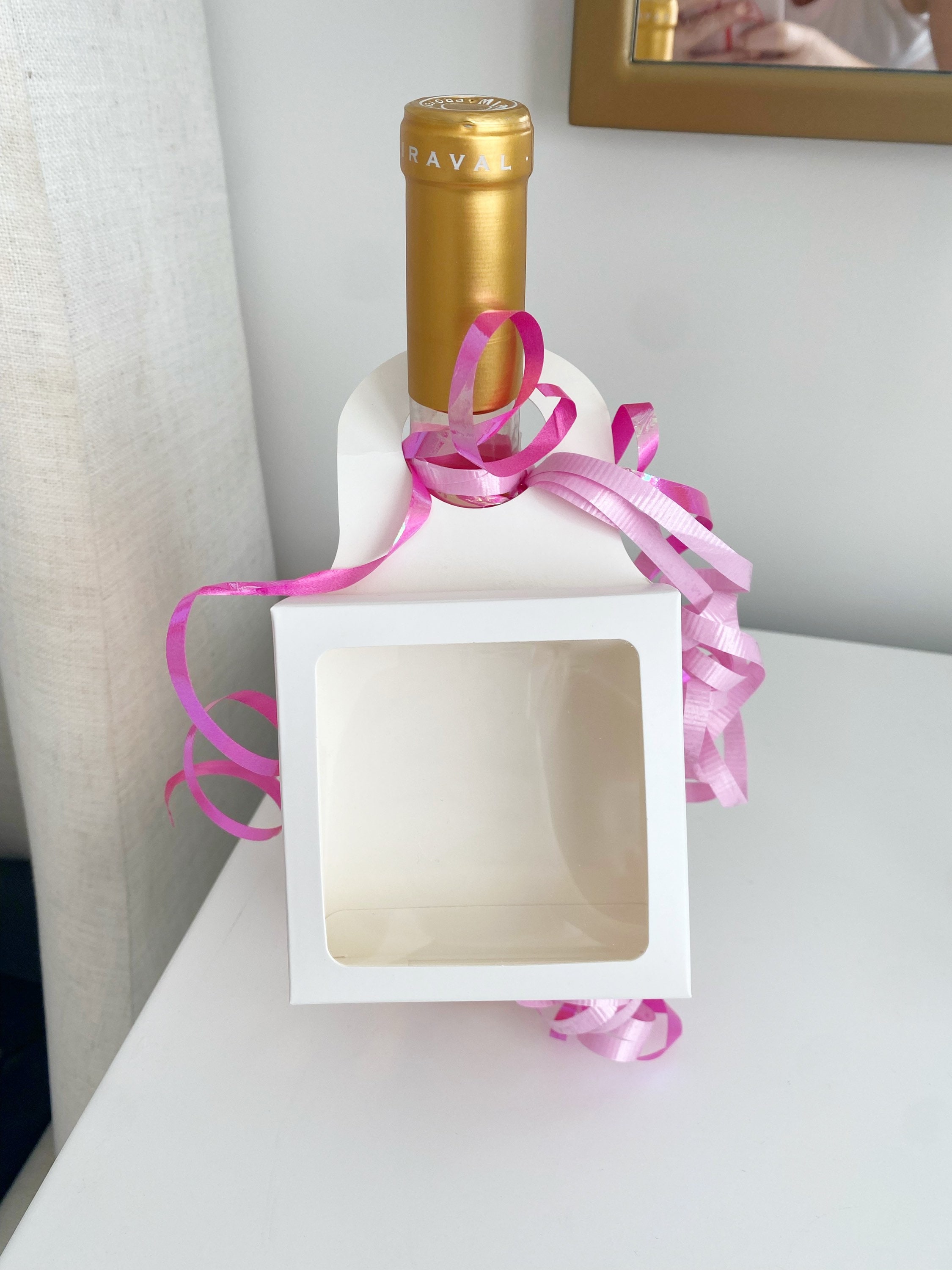 Wine Bottle Gift Box Wine Bottle Gift Tag Champagne Bottle Etsy