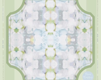 Pastel Green Mahjong Mat | Mahjong Mat | Mahjong | Mahjong Tablescape | Mahjong Art | Mahjong lover | Mahjong Decor