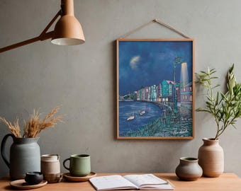 The Shore art print, Leith, Sunshine on leith, Edinburgh shore, Newhaven,