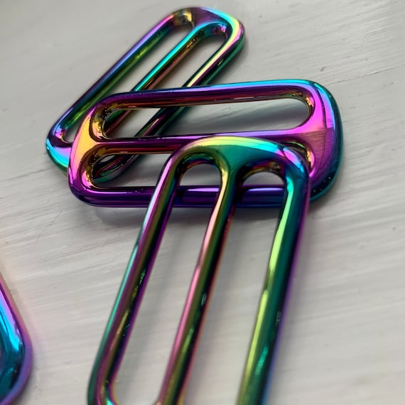 Rainbow Hardware Upgrade Dog Collar- Martingale- Quick Release- No Buckle Slide- Leash- Handmade Dog Collars