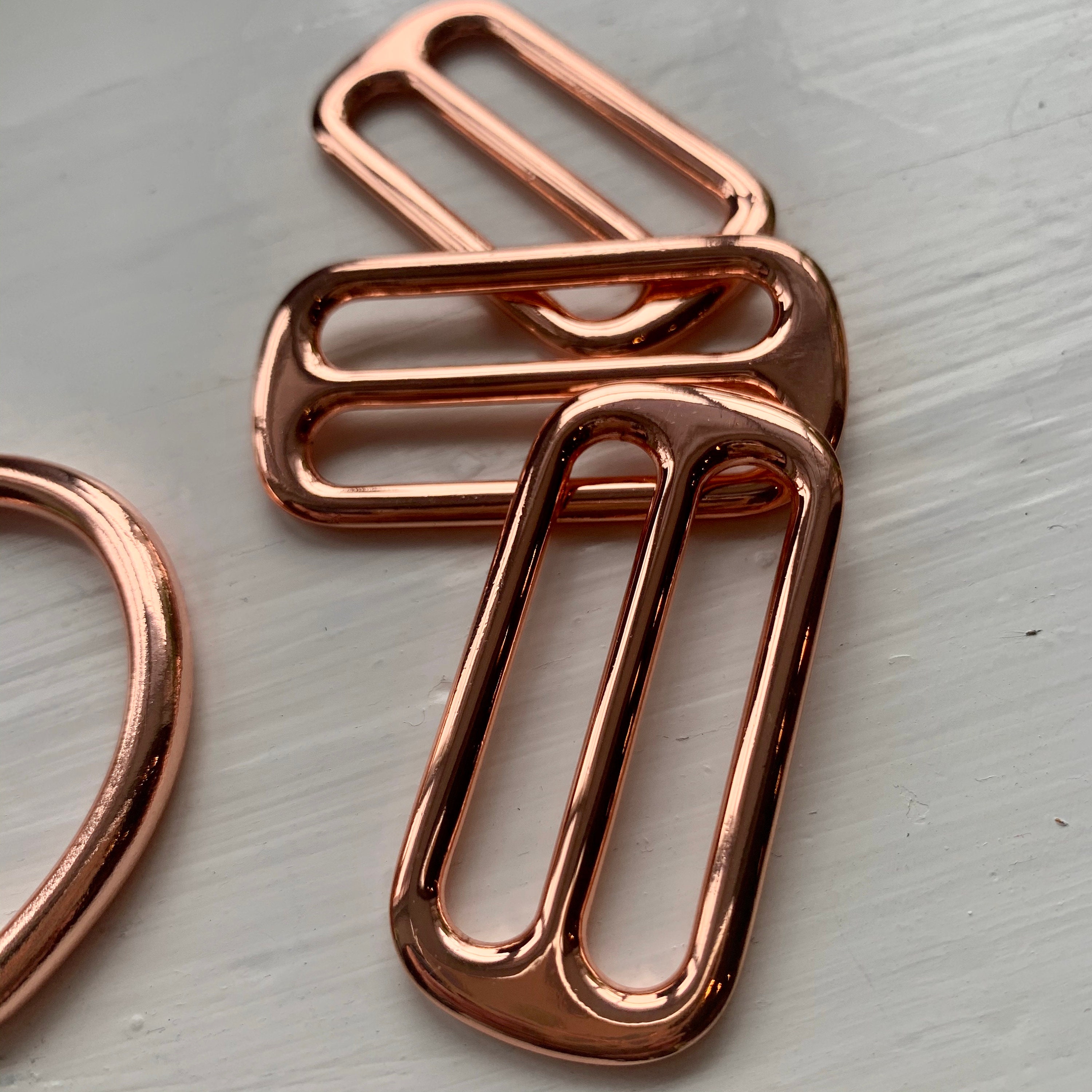 Rose Gold Hardware Upgrade Dog Collar - Martingale - Quick Release - No Buckle Slide - Leash - Handmade Collars