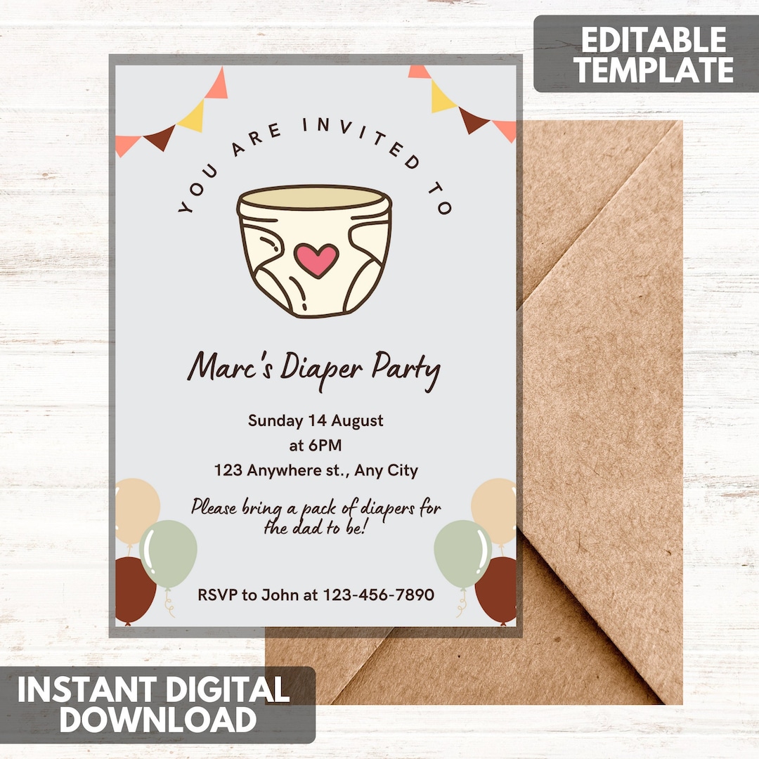 fun-diaper-party-invitation-instant-digital-download-editable-template-etsy