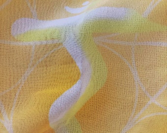 Solar Plexus chakra scarf - Material: Chiffon - can be used as oracle card matt