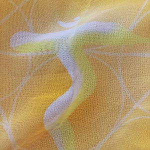 Solarplexus Chakra Schal - Material: Chiffon - kann als Orakelkarte matt verwendet werden