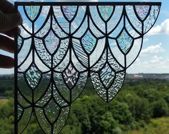 Preço para 2 vitrais - canto esquerdo e direito!! Vitral de canto - Vitral "Apanhador de Sol" - Painel de vitral