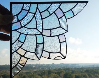 Vitral de canto iridescente – Ornamento celta