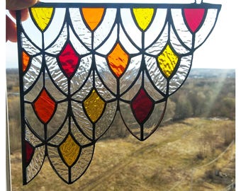Stained Glass Corner Suncatcher – Tiffany Technique