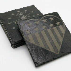 Custom Slate Coasters, Personalized Drink Holders, SET OF 2, 4, 8 or 12