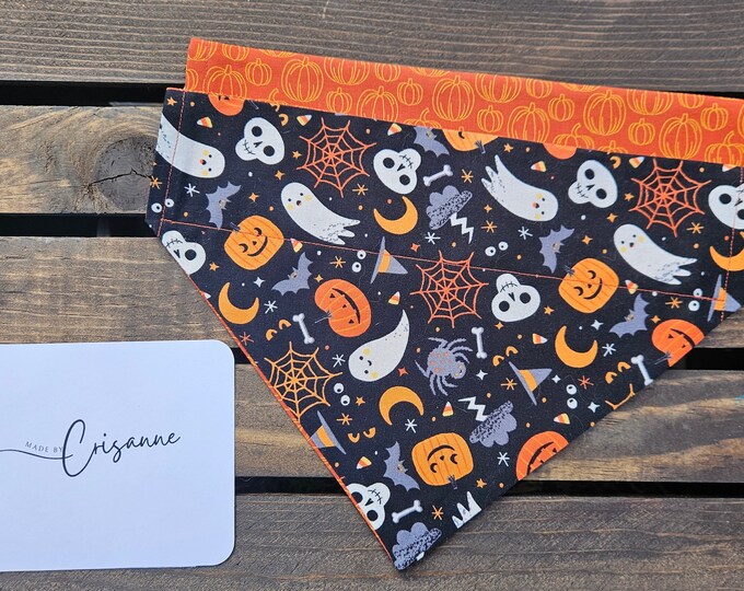 Featured listing image: Halloween Print Pet Bandana