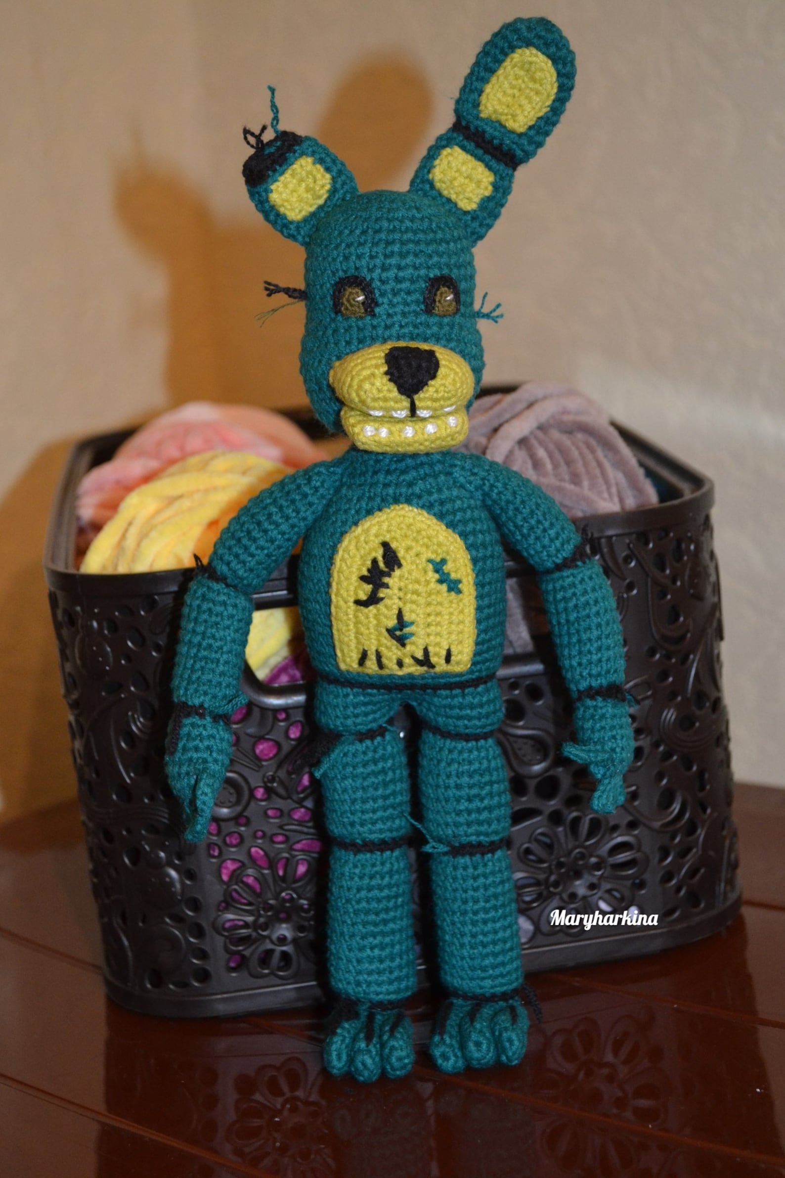 Springtrap crochet pattern five nights at freddy's Etsy