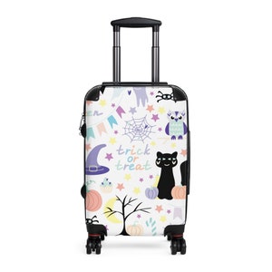 Travel suitcase, halloween theme case, small size, hand luggage suitcase, travel kit, travel safe, travel halloween