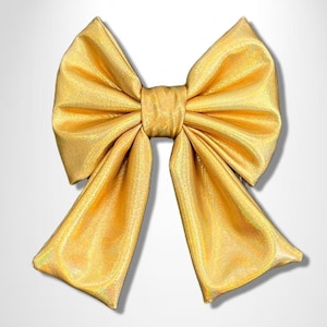 GLIMMER SAILOR BOW - Gold Holographic Bow Tie - Gold Dog Bow Tie - Sailor Pet Bow Tie - Metallic Dog Collar Bow - Dog Collar Accessories
