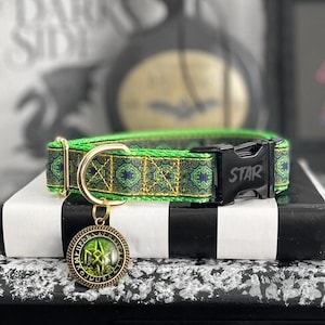 LOKI - God of Mischief Dog Collar- Loki Dog Collar - Norse Plastic or Metal Buckle Collar- Celtic Pattern Collar - Engraved Standard Collar