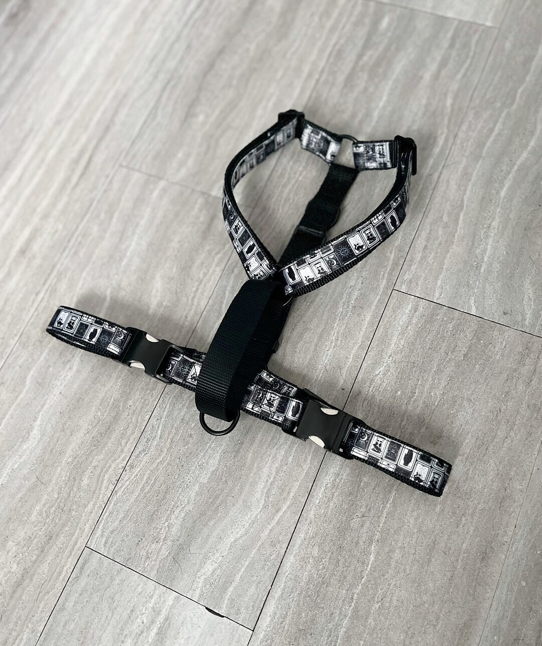 FATE HARNESS Tarot Card Dog Harness Adjustable Harness With Handle Dual