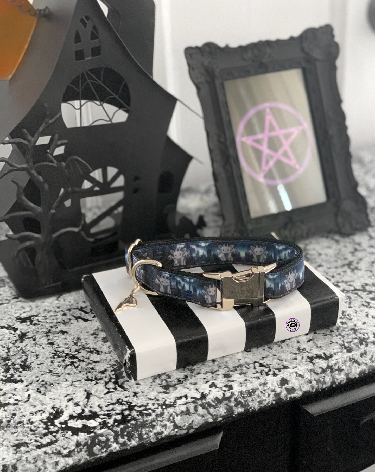 GUARDIAN Gargoyle Dog Collar Gothic Dog Collar Etsy