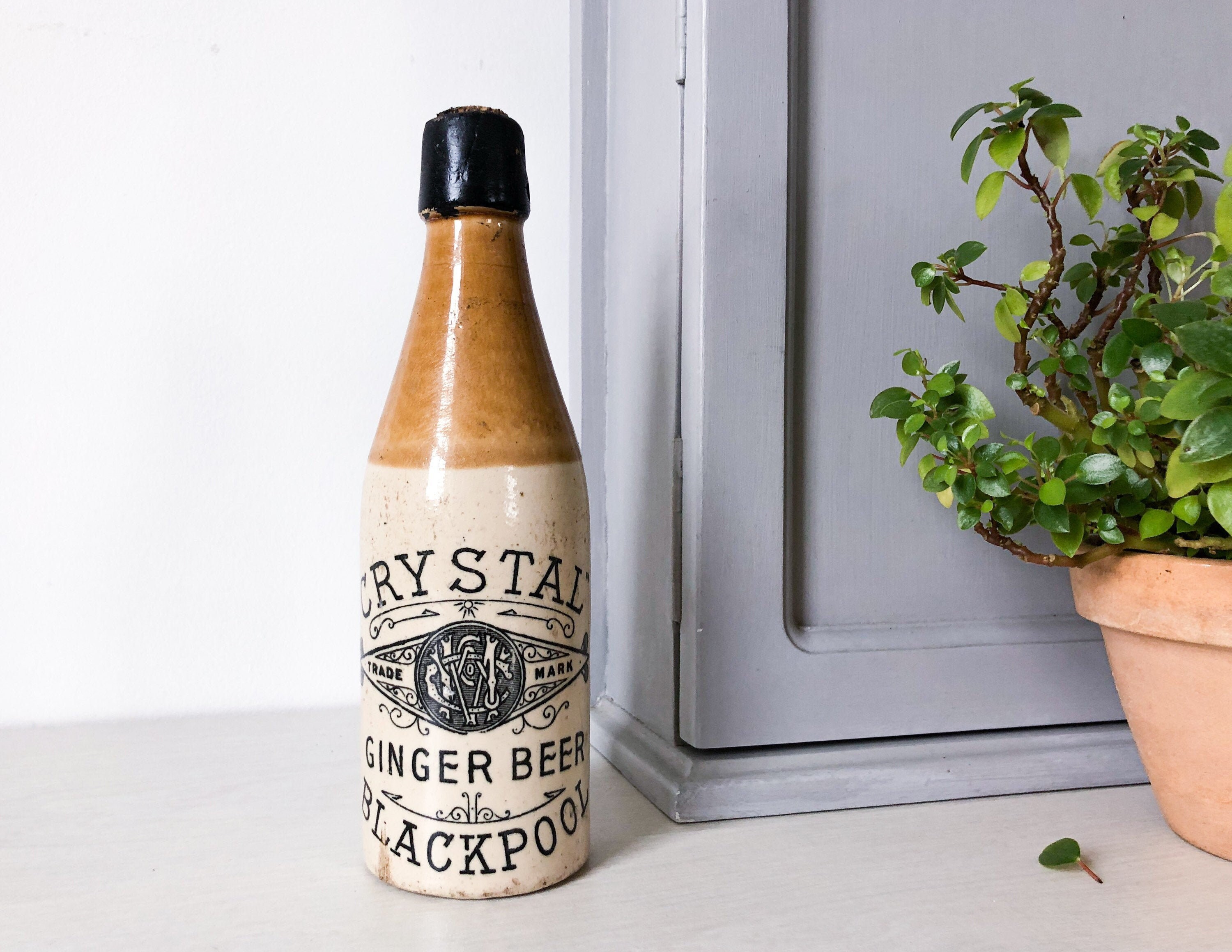 Antique Ginger Beer Bottle Crystal Ginger Beer Blackpool | Etsy