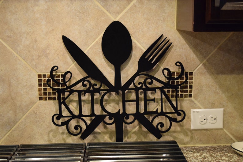 Wall Artmetal Wall Artkitchen Signcustom Signmetal Etsy