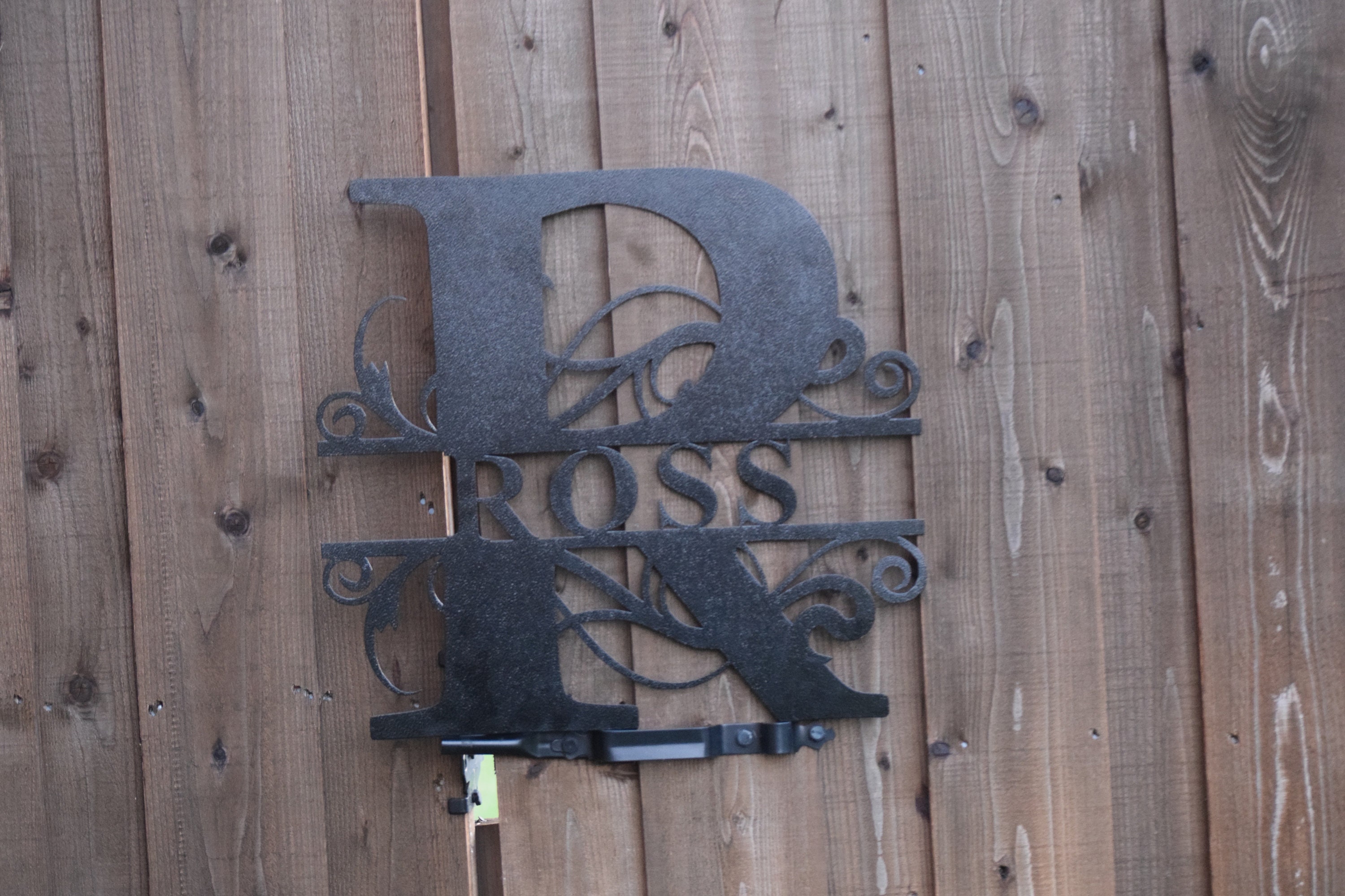 Metal art custom name custom last name wall art Etsy