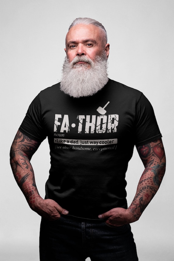 Fathor Like A Dad Just Way Mightier T-Shirt Father/'s Day Men Unisex Gildan Tee