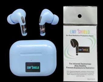 EMF shield for Audio Buds - shungite and metal sticker