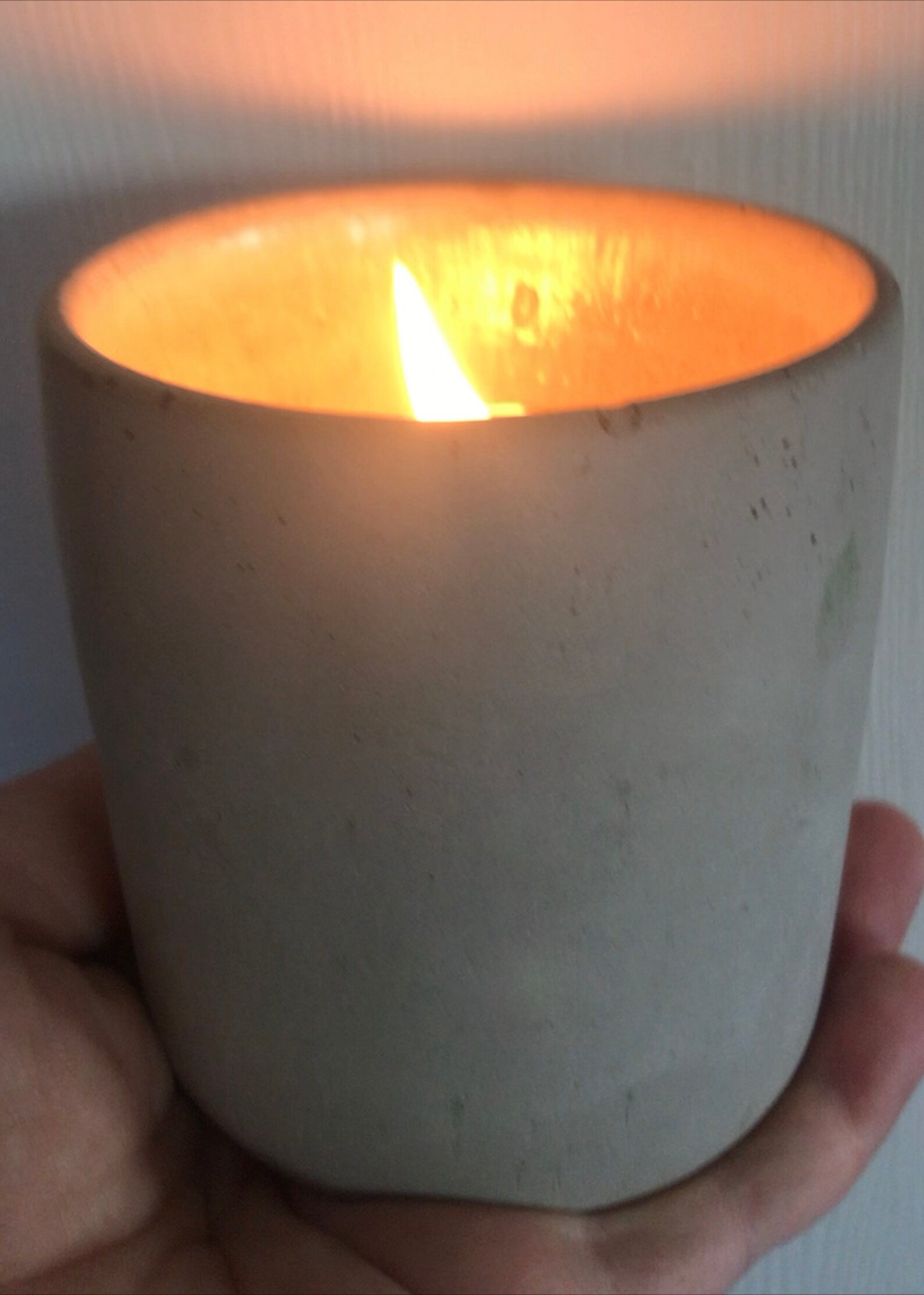 Concrete Jar Candle Etsy