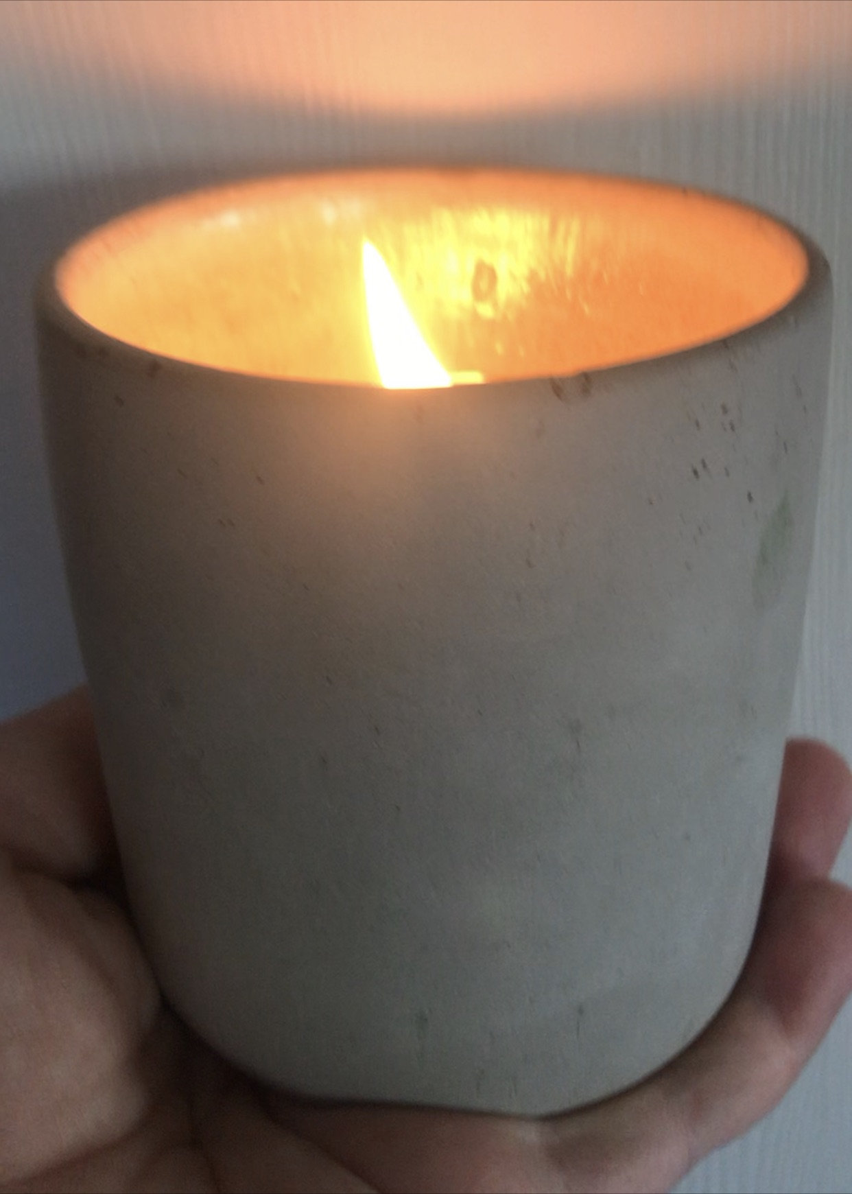Concrete Jar Candle Etsy