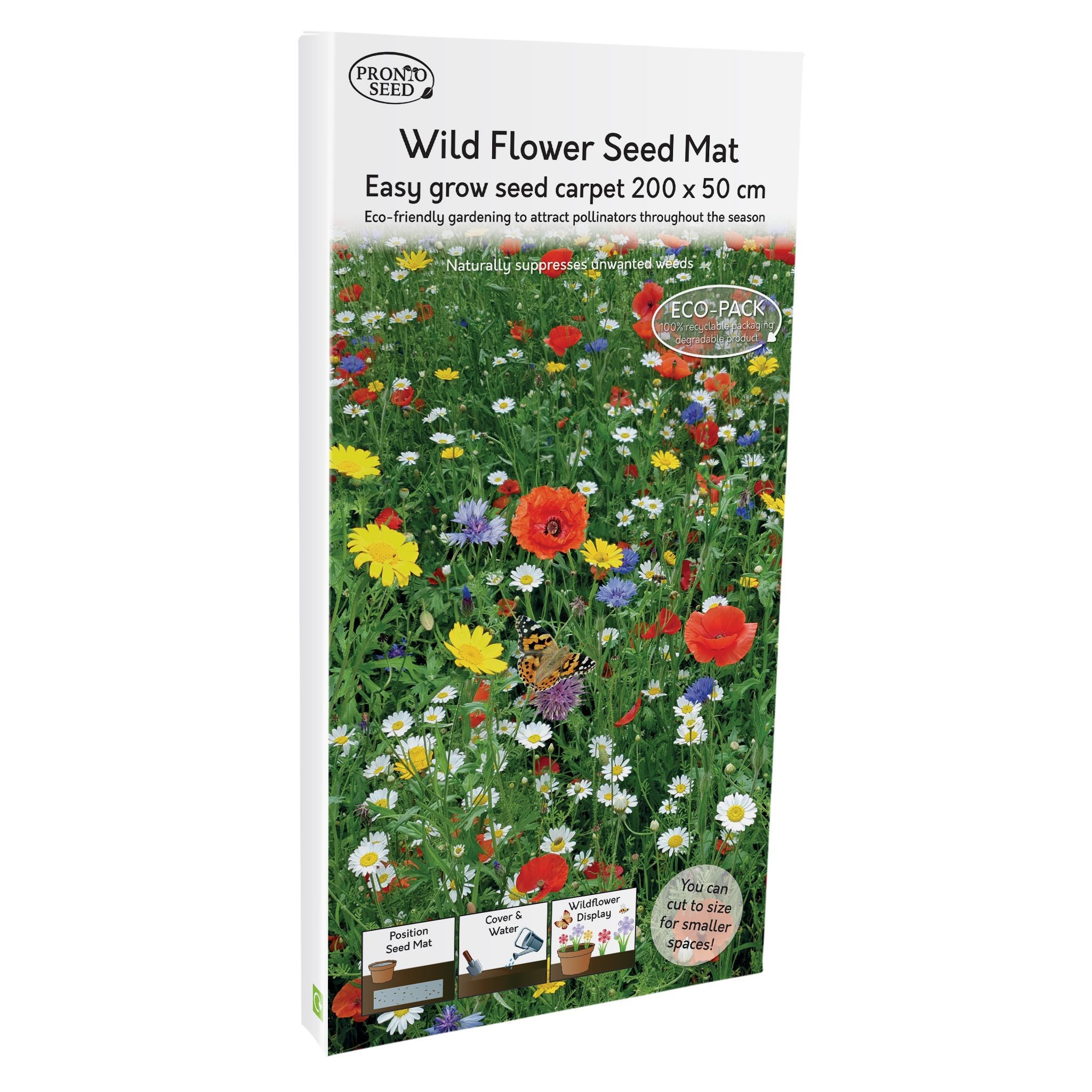 Wildflower Seed Planting Mat Carpet Biodegradable Eco Friendly Etsy