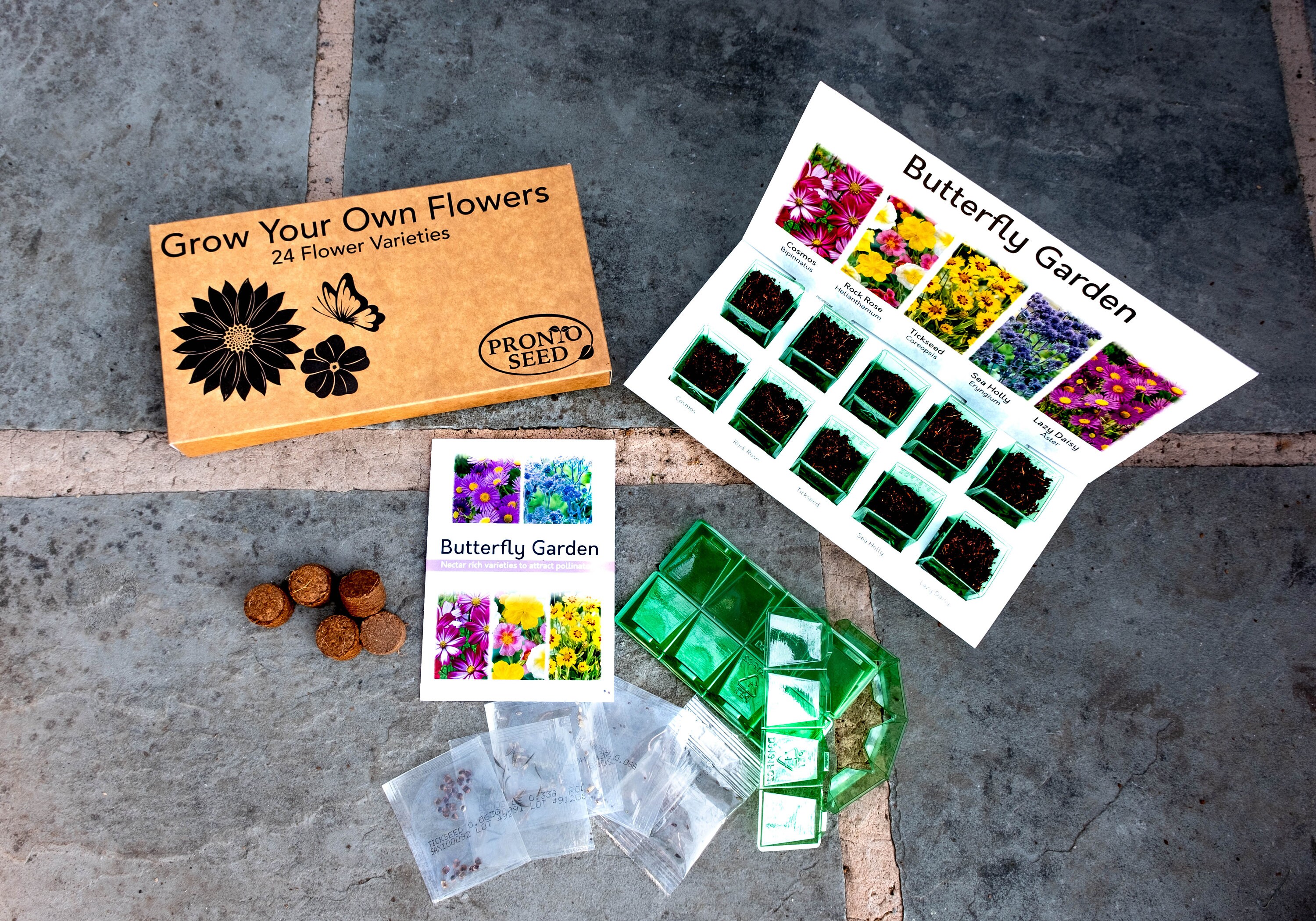 Flower Seeds UK Grow Your Own Flowers Starter Kit 5 Varieties Etsy UK