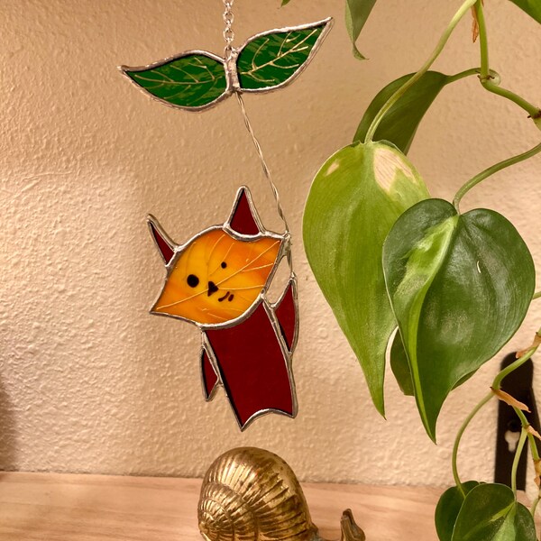 Handmade Korok Stained Glass Suncatcher: Zelda Inspired Home Decor