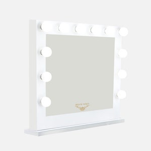 Hollywood Framed Mirror | XL Makeup Mirror | Vanity Mirror with Lights | Personalized Gifts | Housewarming Gifts | Gifts for Couples | Gifts