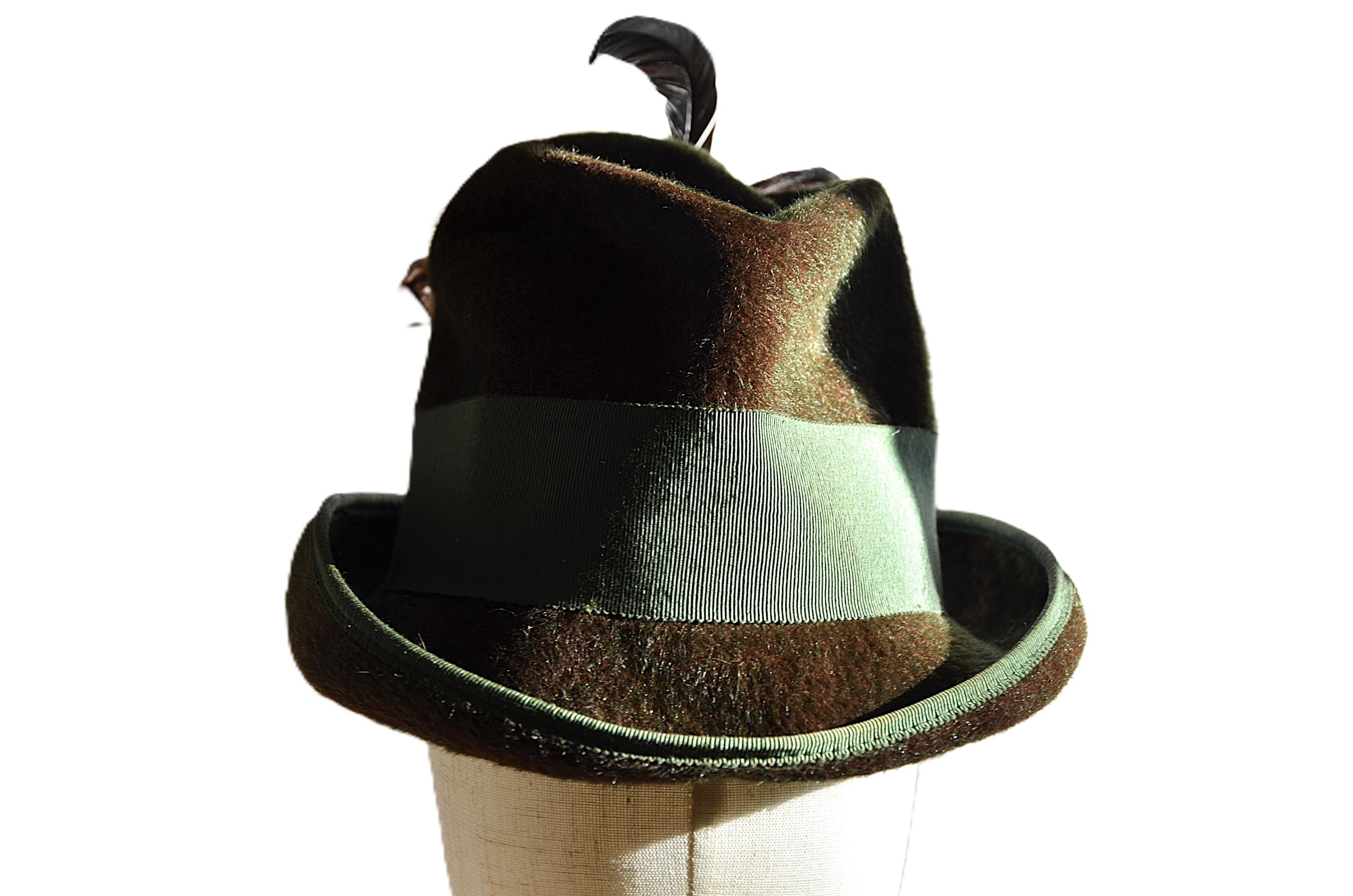 Vintage Tyrolean Felt Hat With Feather | Traditional  display picture 1