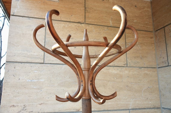 Vintage bentwood coat rack sale