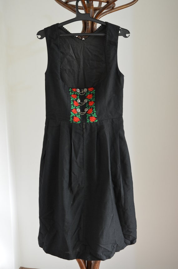 Vintage Austrian 90s Folk Dress, Embroidery Dress,