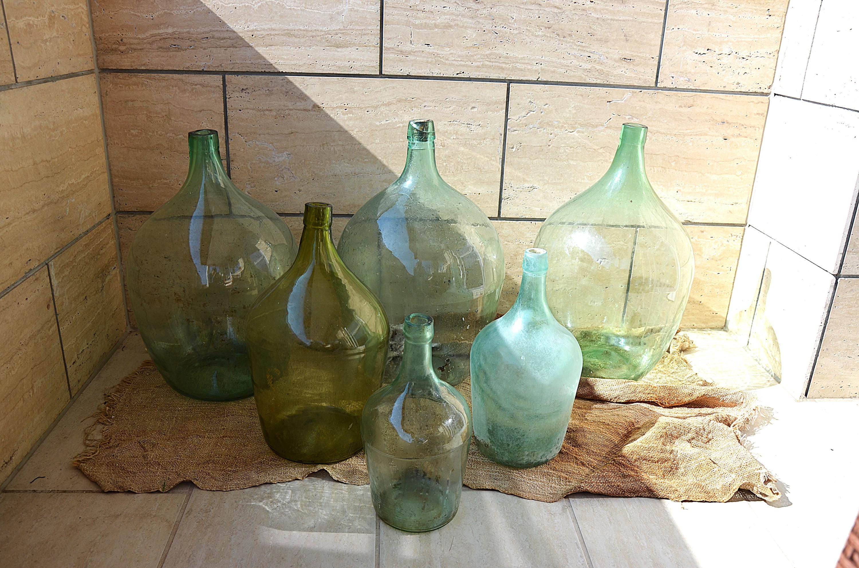 Vintage Blue Demijohn - Etsy Singapore