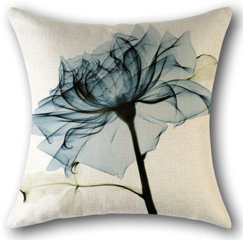 Personalized Custom Pillow case Mystery Flowers Custom bench cushion cover Custom throw pillow case Home living room nursery Decor