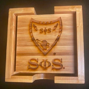 Swing Phi Swing Bamboo Coaster Set