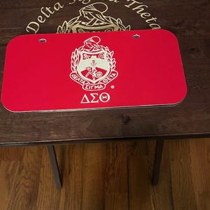 Delta Sigma Theta License Plate