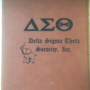 Delta Sigma Theta Rawhide Portfolio (Leatherette)