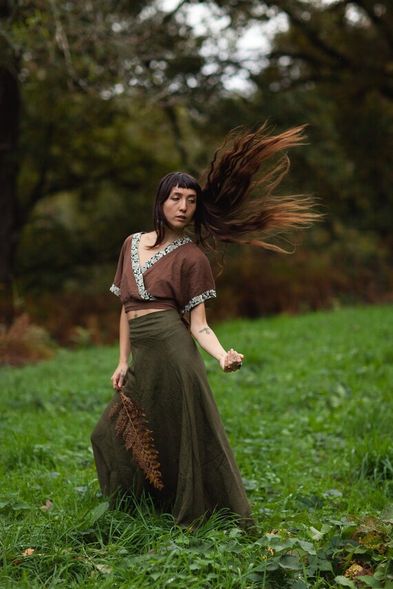Boho 2025 linen skirt
